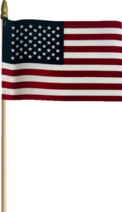 american flag included with purchase